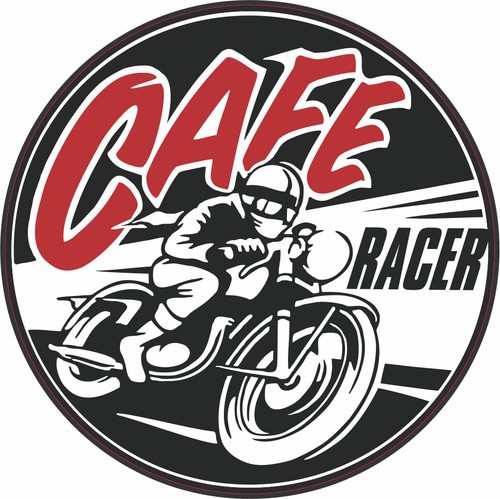 Cafe racer sticker biker - cafe,