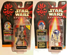 Star Wars Episode 1 -  DESTROYER DROID & R2-D2 action figure bundle.  NEW HASBRO