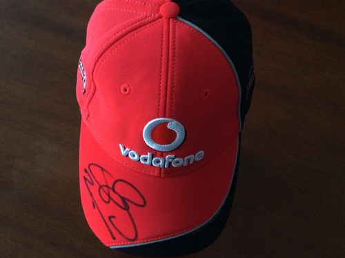 Jenson button signed vodafone - button,
