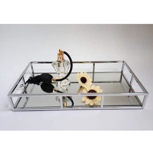 Rectangular silver chrome - rectangular,