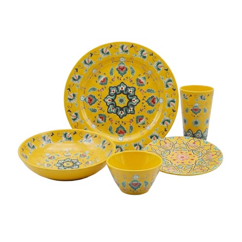 Melamine yellow tuscany dinner - tuscany,