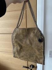 Stella McCartney Falabella Metallic Gold Chain Tote Bag