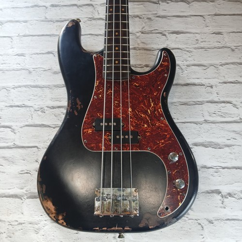Custom relic bass guitar - relic, p-bass