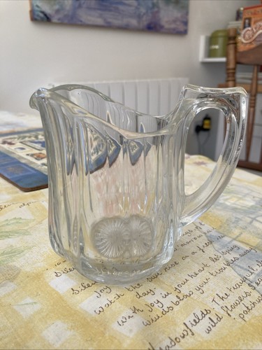 Vintage clear pressed glass - clear,