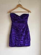 Zara Purple Satin Mini Dress