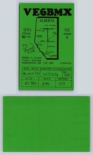 Ham radio qsl - ham, postcard