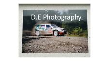 Colin McRae Skoda WRC Rheola Stage Wales Rally GB, Rare 12" x 8" Photograph.