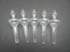 5 Anthropologie clear glass bottle stoppers Wedding favours Table place decor