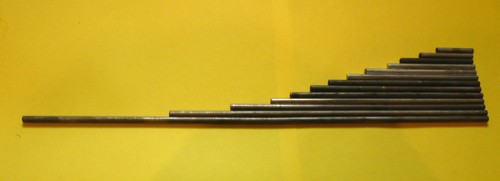 Meccano axle rods - -, sizes