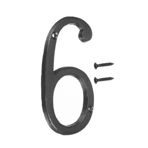 House numbers and letters 6 - numbers,
