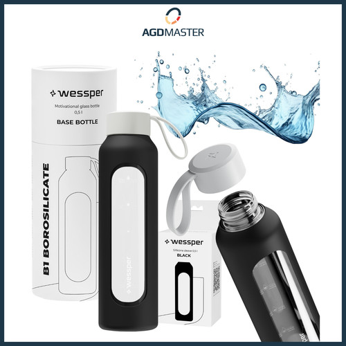 Water bottle glass - bottle, 0.5l