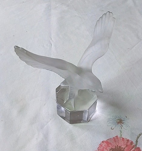 Goebel frosted art glass eagle - art,