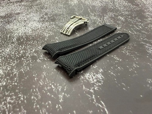Black nylon rubber watch - rubber,