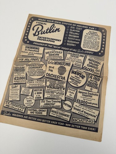 Original 1960 butlins holiday - original,
