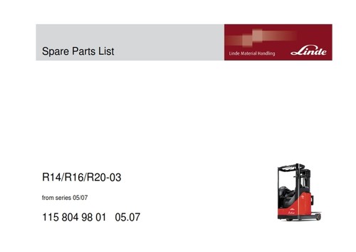 Linde r14 r16 r20 spare - linde,
