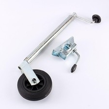 Ejoyous 35mm Heavy Duty Trailer Jockey Wheel with Clamp Stainless Steel 100kg