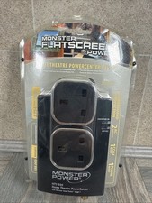 Monster HTS200 UK Power Center HTS 200 + Clean Power Stage 1 Surge Protector New