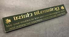 Irish Blessing/Green and gold