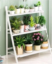 3-Tier Wooden Ladder Shelf