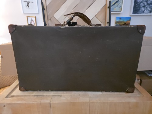 Antique ww2 hardboard - hardboard, suitcase