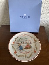 Vintage Wedgwood Beatrix Potter Peter Rabbit Christmas Plate 1999
