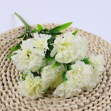 Artificial Carnation 11 Head Fake Flower Bush Bouquet Home Wedding decor