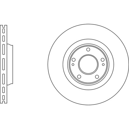 Brake discs vented for - 2x, kia