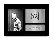 Corey Taylor Signed A4 Framed