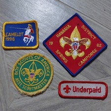 Vintage BSA Boy Scouts Of America Patches Badges x 4