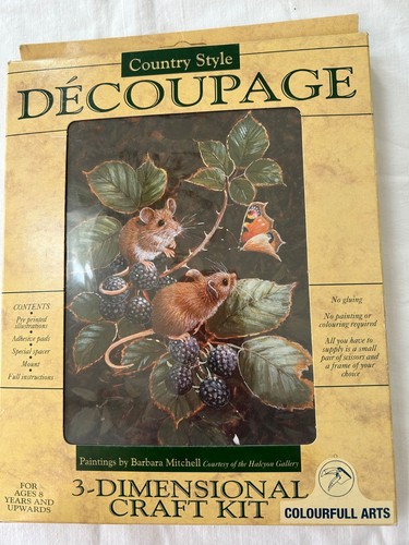 Country style decoupage - style,