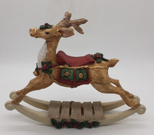 Christmas Reindeer Rocking Horse Ornament - 12.5" x 15"