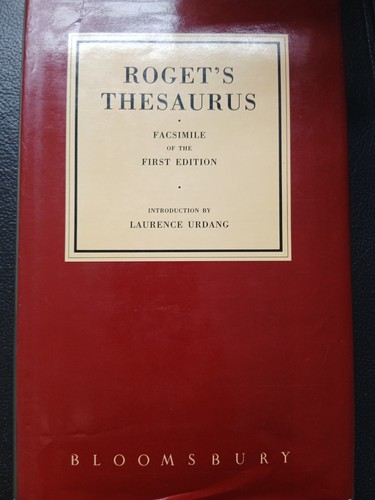 Roget thesaurus facsimile of - thesaurus,