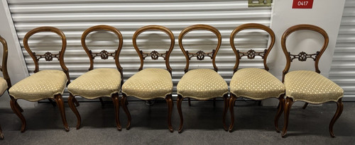 Victorian mahogany set six - set, of
