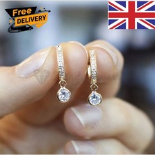 Pair of Huggie Earrings 925 Sterling Silver 18ct Gold Pltd Huggie Hoop Earrings