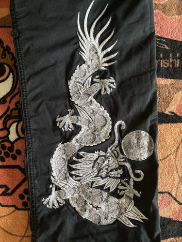 Maharishi black embroidered - black,