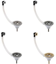 Balterley Fireclay Kitchen Sink 90mm Strainer Waste with Overflow