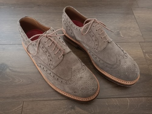 Grenson wingtip suede brogues - grenson,