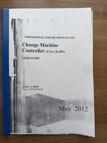 Change machine controller