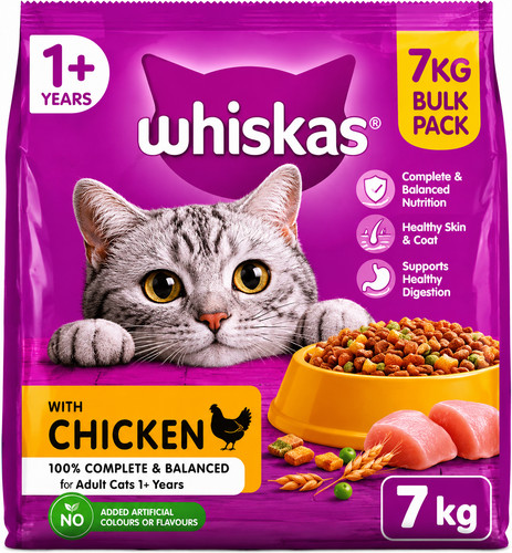 Whiskas adult dry cat food - 1+,