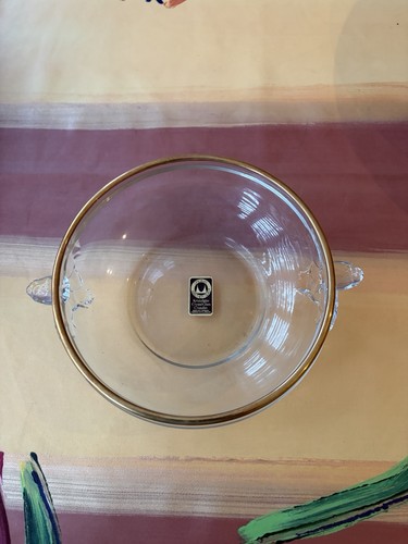 Glass bowl walther made - bowl,