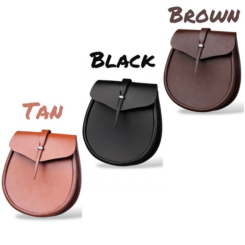 Leather day sporran - leather,