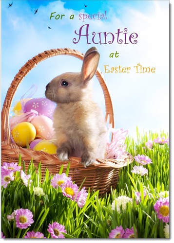 Doodlecards auntie easter card - easter,