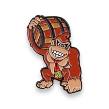 Donkey Kong Enamel Pin Badge Brooch Super Mario Nintendo Retro Gift