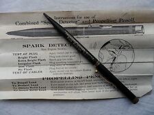 Vintage "RHODE CARS" Advertising Spark Tester/Propelling Pencil. Nottingham 1930