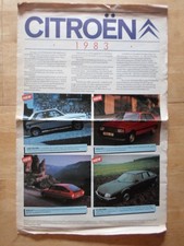 CITROEN RANGE 1983 UK Mkt Large Format Brochure - 2CV6 LNA Visa CX Prestige GSA