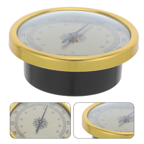 Golden hygrometer indoor - golden,