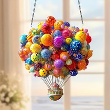 2D Colorful Hot Air Balloons