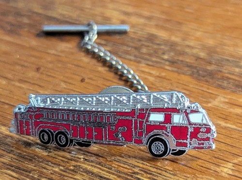 Vintage fire truck tie - vintage,
