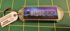 Solar Powered Myrtle Beach Souvenir Keychain With The Name Savannah