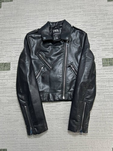 Zara faux leather biker jacket - zara,